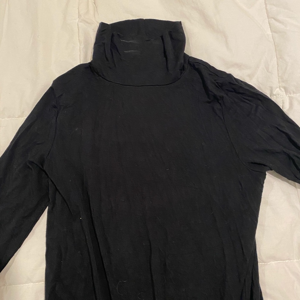 Black Mock Neck Long Sleeve